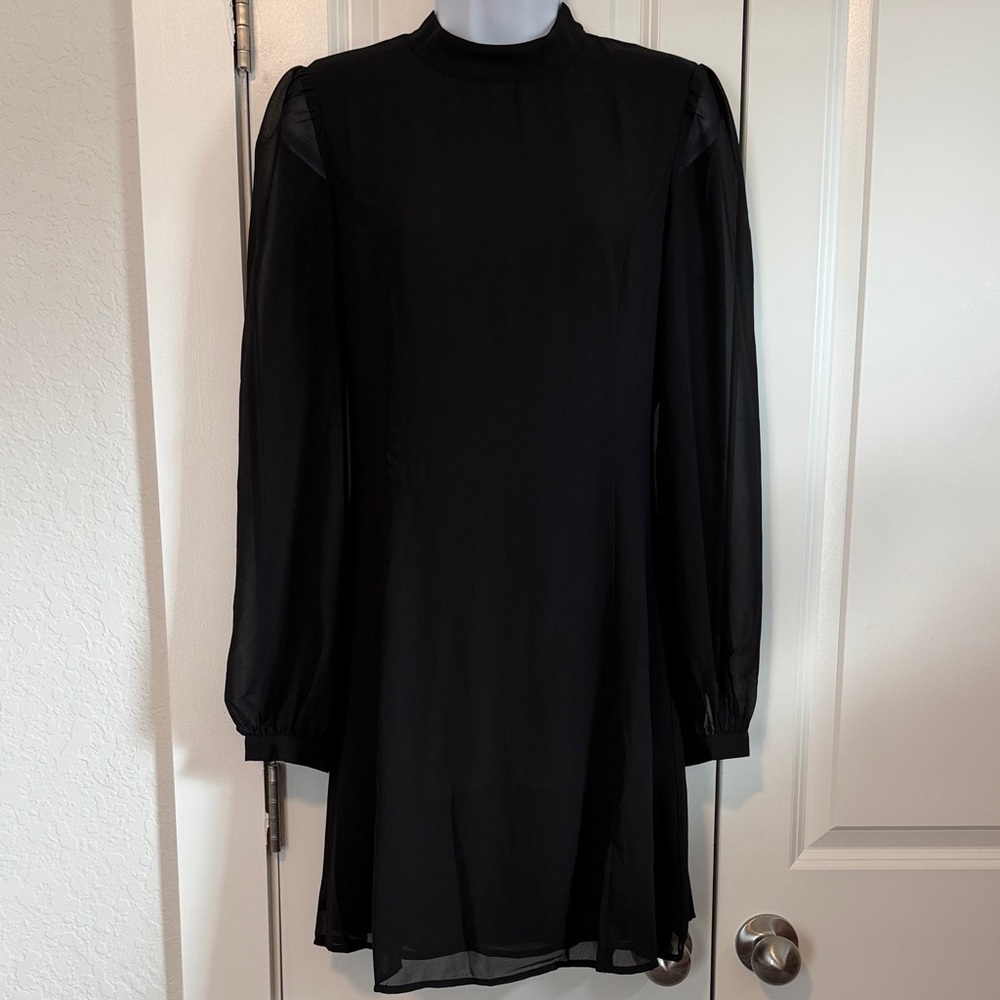 RIHOAS Classic Black Long Sleeve Dress